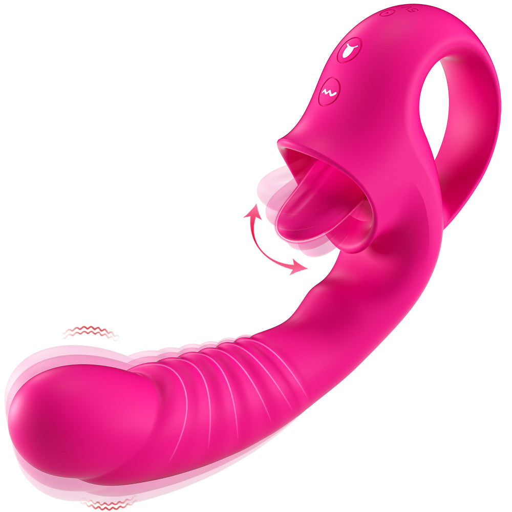 AINIO Silicone Licking Vibrator